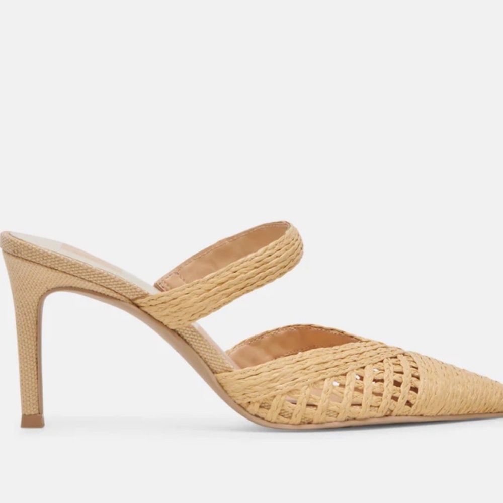 Dolce Vita Raffia Kaline Heels - brand new